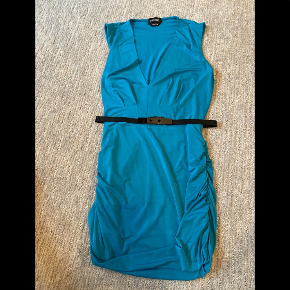 Bebe blue dress